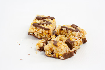 Müsliriegel mit Schokolade