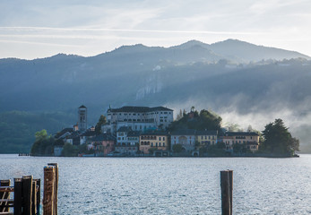 Orta San Giulio island view