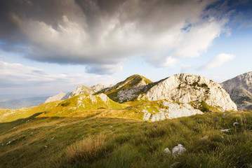 Cloudy mountain landscape
