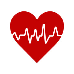 Palpitation, Heart palpitation, Hospital, clinic. Vector