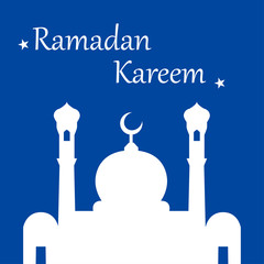 Ramadan, month of Ramadan, mosque. Vector