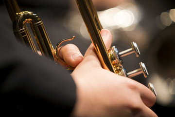 Obraz premium Details of a music orchestra