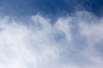 Blue sky with white clouds