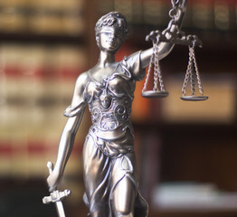 Fototapeta na wymiar Law office legal statue Themis