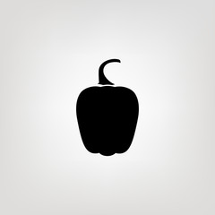 Sweet pepper icon. Vector illustration. Flat design