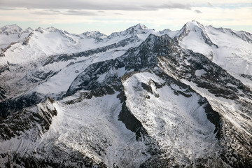 Amazing mountain scenery from Hintertux, Austria