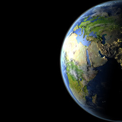 Middle East from orbit