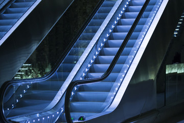 Modern ladder escalator.