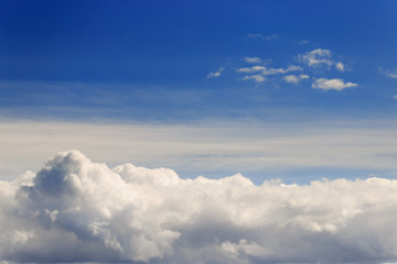 beautiful blue sky with clouds background. Sky with clouds weather nature cloud blue