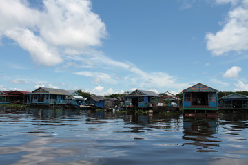 Obraz premium The Lake Tonlé Sap in Cambodia