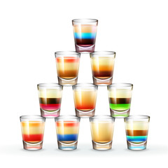 Set of shots