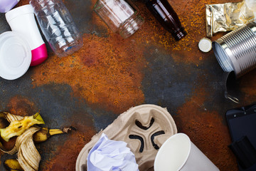 Recycling or sorting waste concept