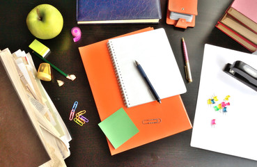 Stationery on the desktop