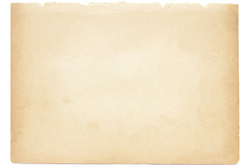 Isolated old brown paper texture