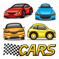 Set of cars.