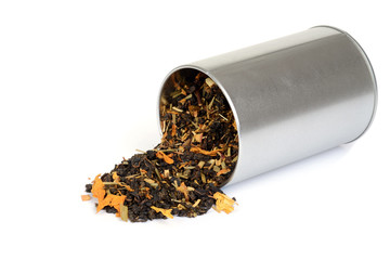 lemon grass flowers organic tea spill