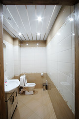 Interior of a toilet