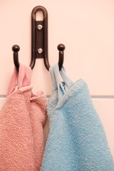 Towels on a hook