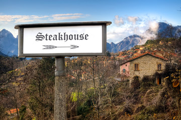 Fototapeta premium Schild 184 - Steakhouse