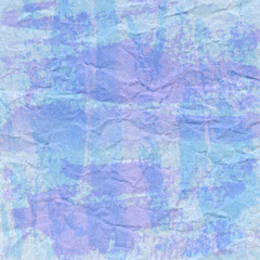 Violet and blue crumpled paper for background