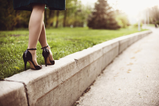 Woman Legs And High Heels