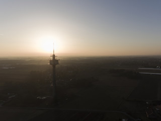 Turm im Sonnenuntergang