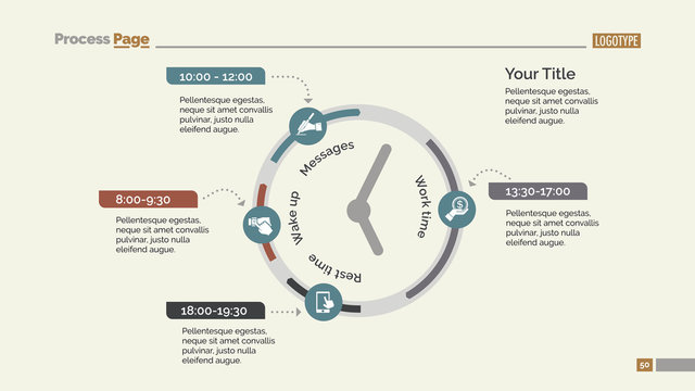 Clock Infographic Diagram Slide Template