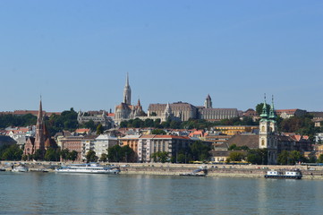 Fototapeta na wymiar Danube River in Budapest