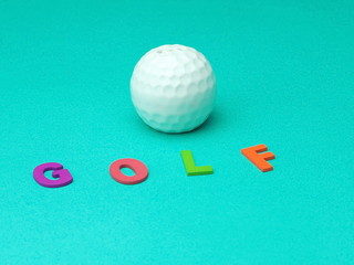ceramic golf with wording Golf