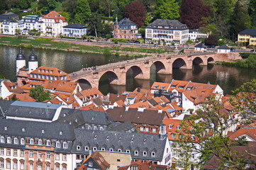 Blick auf Heidelberg aus der Burg