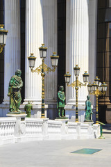 Sculptural ensemble near the Archaeological Museum of Skopje, Macedonia