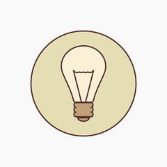 bulb icon line