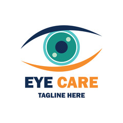 eye clinic / ophthalmic clinic / ophthalmology / optometrist icon with text space for your slogan / tagline, vector illustration