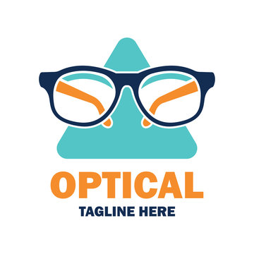 eye clinic / ophthalmic clinic / ophthalmology / optometrist icon with text space for your slogan / tagline, vector illustration