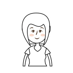 woman wearing sport clothes, cartoon icon over white background. fitness lifestyle concept.  vector illustration