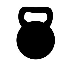 dumbbell icon over white background. vector illustration