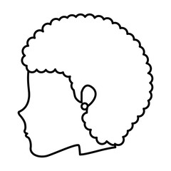 head young woman icon vector illustration design