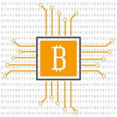 Bitcoins investment business icons vector illustration design