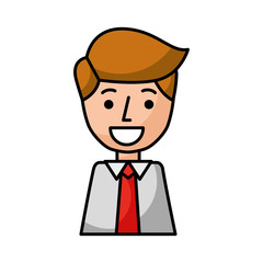 businessman expression avatar character vector illustration design
