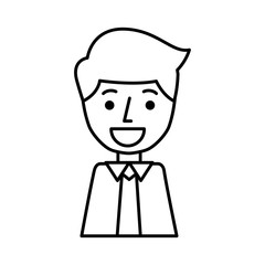 businessman expression avatar character vector illustration design