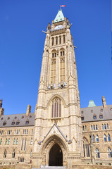 Fototapeta na wymiar Canada Parliament Buildings in summer, Ottawa, Canada
