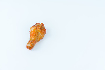 Korean Fried Chicken Wings in white background
