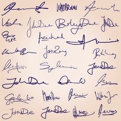 Personal signatures