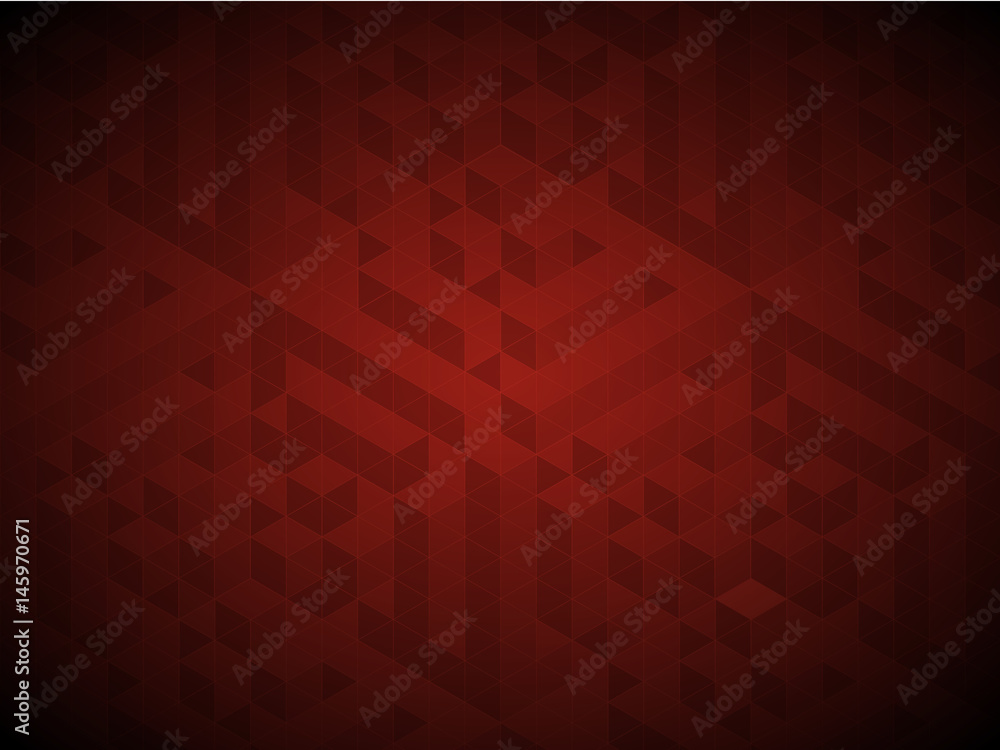 Poster vector squared pattern. geometric texture in red color. effect stylish tiles. 3d abstract dynamic ba