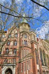 neo gothic house with tower in Berlin Kreuzberg