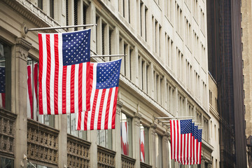 Flags in New York.