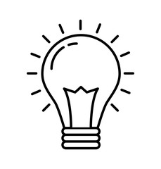 bulb light isolated icon vector illustration design