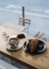 breakfast in the cafe