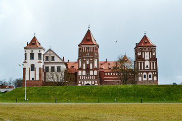 Fototapeta na wymiar From UNESCO heritage. Mir Castle. East Europe. Belarus