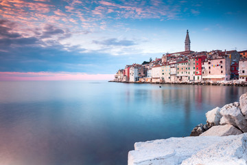 Obraz premium View of old town Rovinj, Croatia 